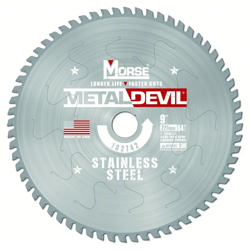 6-1/2" 40 Tooth Steel Circular Saw Blade 20MM" Arbor MK Morse CSM6504020FSC Shop Now