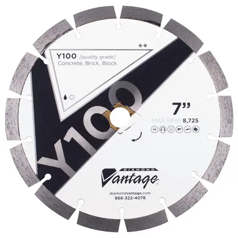 Bargain Diamond Vantage 0809DDUY1-2 8" x 0.095" Diamond Blade for Concrete/Masonry Y100