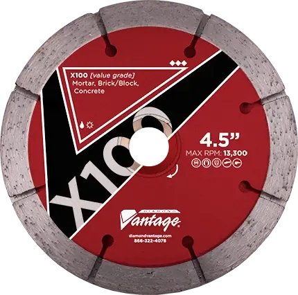 Super Sale Diamond Vantage 0537CTBX1 5" x 0.375" Diamond Blade for Tuck Pointing X100 - Triple TUCK POINT