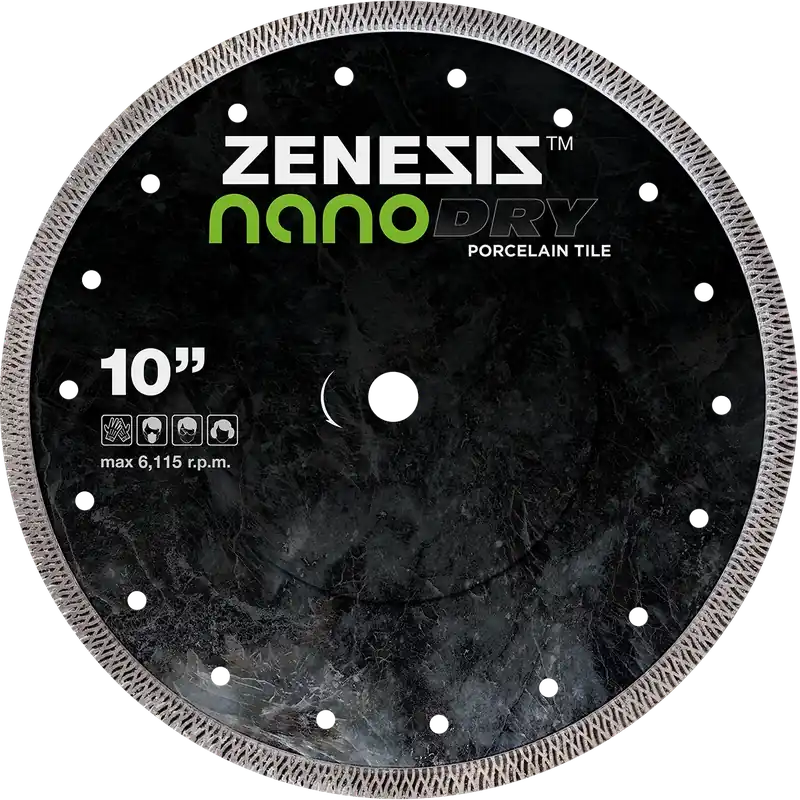 Certified Diamond Vantage 0505C4PDX4Z 5" x 0.050" x 7/8" Diamond Blade for Sintered + Natural Stone/Porcelain ZENESIS NANO - DRY PORCELAIN TILE
