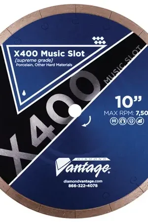 Affordable Diamond Vantage 0806APWX4 8" x 0.060" x 5/8" Diamond Blade for Tile/Porcelain/Hard X400 MUSIC SLOT