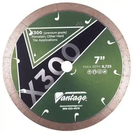Diamond Vantage 0606APWX3 6" x 0.060" x 5/8" Diamond Blade for Tile/Porcelain/Hard X300 PORCELAIN Popular