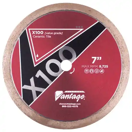 Diamond Vantage 0506CTWX1 5" x 0.060" Diamond Blade for Tile/Ceramic X100 Ceramic Budget
