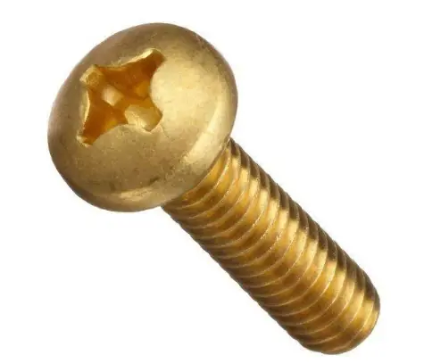 Discount 8-32 X 2" Pan Head Machine Screws Phillips Drive Brass (100 / Pkg.)