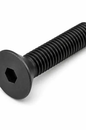 While Supplies Last 2-64 X 3/16" Socket Cap Screws Flat Head Hex Socket Drive Fully Threaded Alloy Steel Thermal Black Oxide (100 / Pkg.)