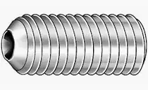 Holiday Sale 5/8-11 X 1" Cup Point Socket Set Screws Alloy Steel Zinc Plated (50 / Pkg.)