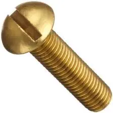 1/4-20 X 1/2" Round Head Machine Screws Slotted Drive Brass (200 / Pkg.) Top Pick