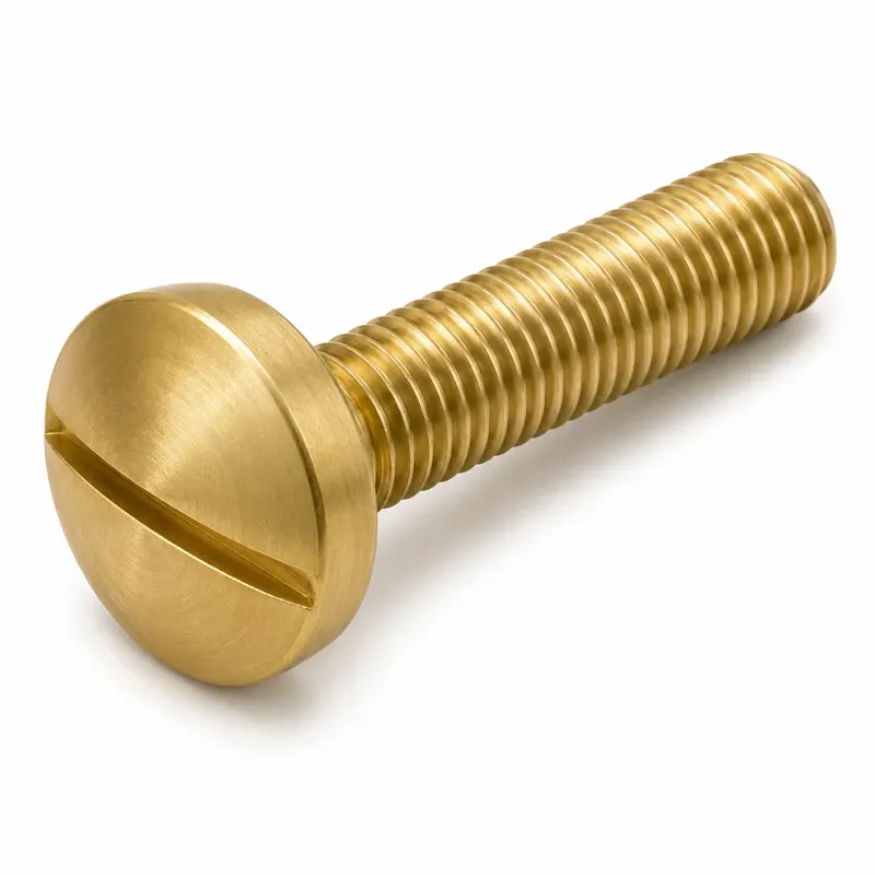 8-32 X 3/8" Binding Head Machine Screws Slotted Drive Brass (200 / Pkg.) Low Price