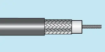 New Release Alpha Essentials Coaxial RG-59/U 75 Ohm Cable - Braid Shield - 22 AWG - Black - 1700V - 100 ft - 9059 BK005