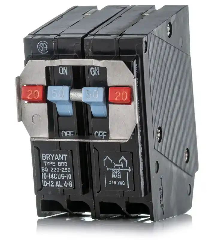 Factory Price Eaton / Cutler-Hammer BQ220250 - 20/50A Quadplex Miniature Circuit Breaker