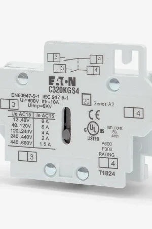 Must Have Eaton/Cutler-Hammer C320KGS4 Auxiliary Contact Block