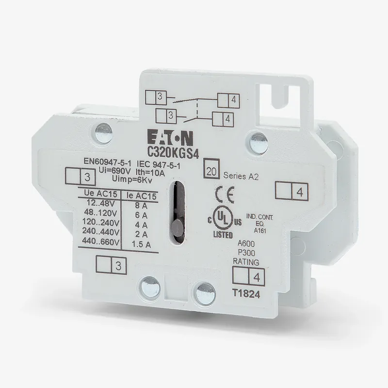 Must Have Eaton/Cutler-Hammer C320KGS4 Auxiliary Contact Block
