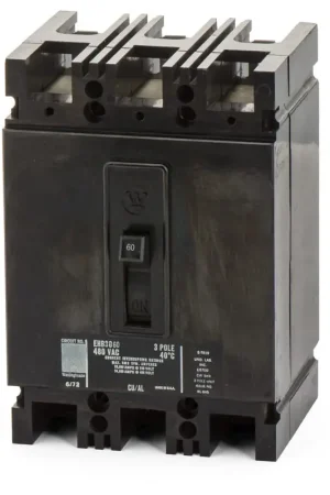 Eaton / Westinghouse EHB3060 - 60A 3 Pole Molded Case Circuit Breaker Certified