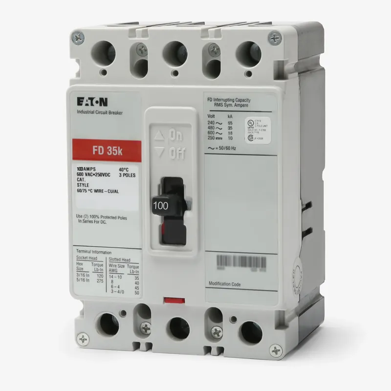 Professional Grade Eaton/Cutler-Hammer FD3100L 3 Pole Circuit Breaker