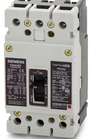 Fast Shipping Siemens HEB3B100B - 100A 3 Pole Molded Case Circuit Breaker