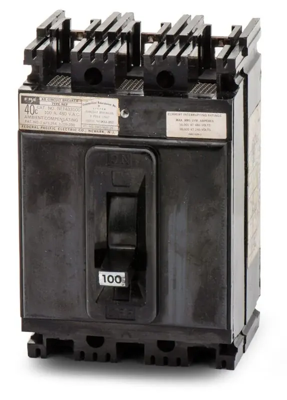 Federal Pacific / American NEF431100 - 100A 3 Pole Molded Case Circuit Breaker Low Price