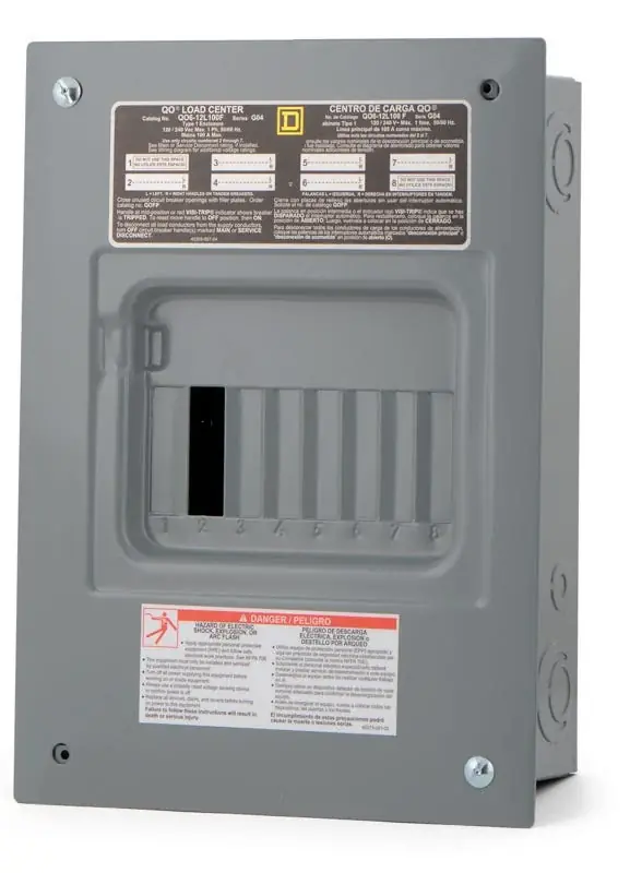 Square D QO612L100F Load Center Authentic
