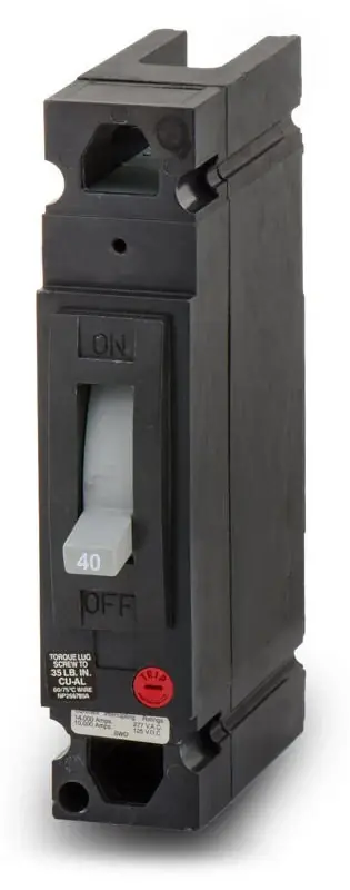 Weekend Sale ABB / General Electric TED111040 - 40A 1 Pole Molded Case Circuit Breaker