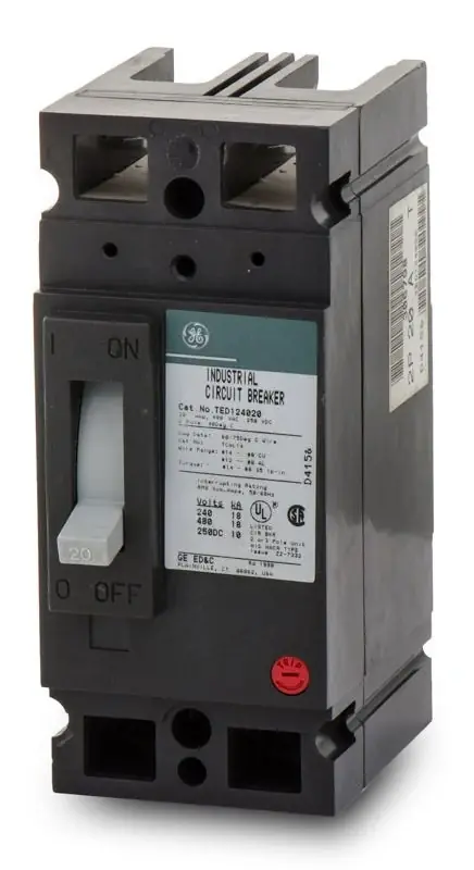 ABB / General Electric TED124020WL - 20A 2 Pole Molded Case Circuit Breaker Weekend Sale