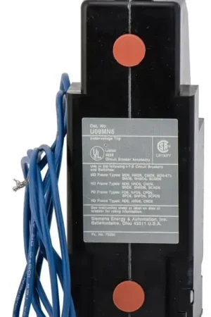 Hassle-Free Returns Siemens U09MN6 Undervoltage Release
