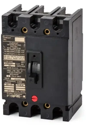 Must Have Eaton / Cutler-Hammer EHC3100 - 100A 3 Pole Molded Case Circuit Breaker
