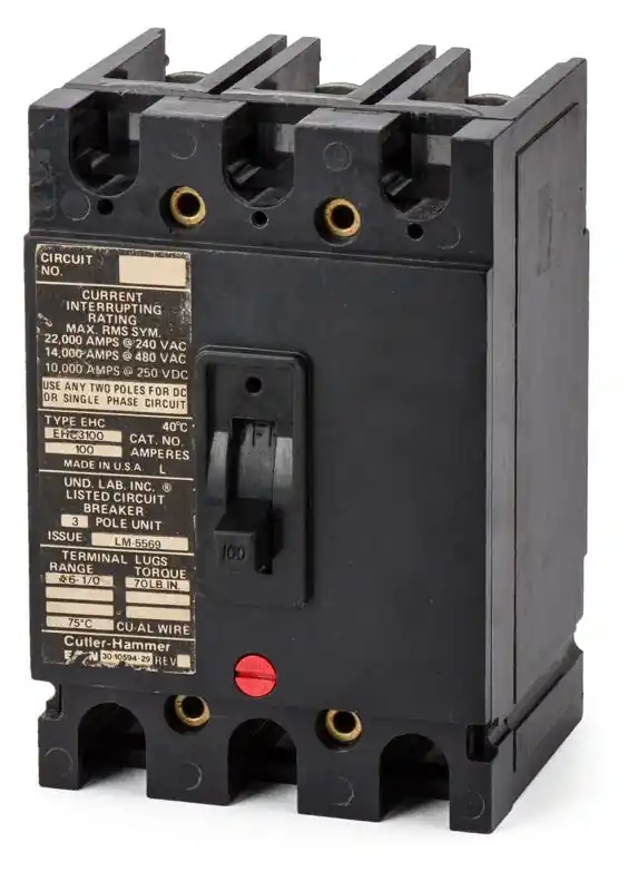 Must Have Eaton / Cutler-Hammer EHC3100 - 100A 3 Pole Molded Case Circuit Breaker