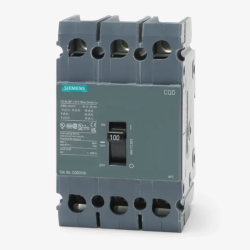 Siemens CQD3100 - 100A 3 Pole Molded Case Circuit Breaker Crafted