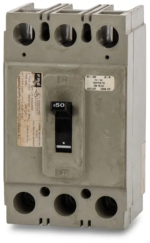 Federal Pacific HEJ231150 - 150A 3 Pole Molded Case Circuit Breaker Hot Deal