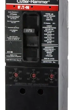 Place Order Eaton / Cutler-Hammer JS360175A - 175A 3 Pole Molded Case Circuit Breaker