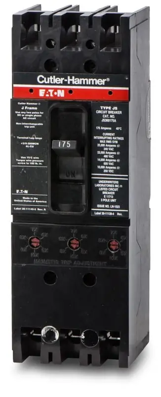 Place Order Eaton / Cutler-Hammer JS360175A - 175A 3 Pole Molded Case Circuit Breaker