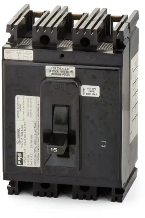 Free Returns Federal Pacific NE234015 - 15A 3 Pole Molded Case Circuit Breaker