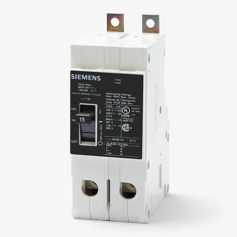 Siemens NGB2B015B - 15A 2 Pole Molded Case Circuit Breaker Fast Shipping