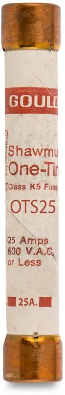 Fresh Stock Mersen/Ferraz Shawmut OTS25 Low Melting Point Non Time Delay Fuse