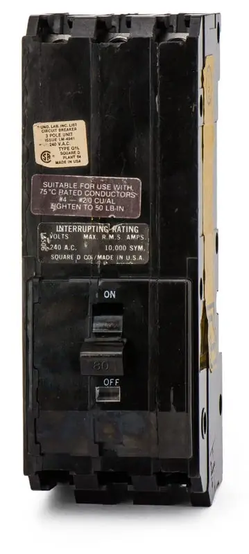 Secure Checkout Square D Q1380 - 80A 3 Pole Molded Case Circuit Breaker