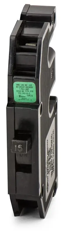 Top Rated Zinsco Q15 - 15A 1 Pole Miniature Circuit Breaker