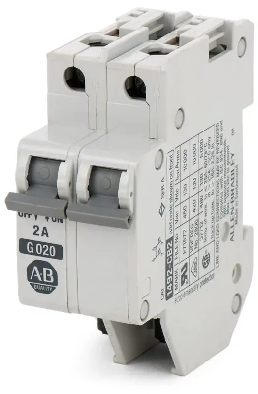 Allen Bradley 1492-CB2G020 - 2A 2 Pole Supplementary Protector Instant Buy