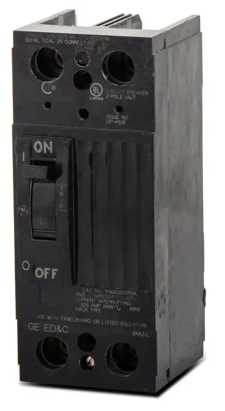 ABB / General Electric THQD22125WL - 125A 2 Pole Molded Case Circuit Breaker Fast Shipping