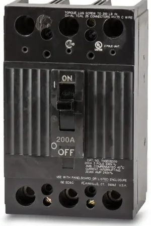 ABB / General Electric THQD32200WL - 200A 3 Pole Molded Case Circuit Breaker Buy Direct