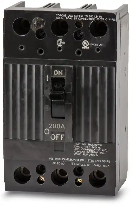 ABB / General Electric THQD32200WL - 200A 3 Pole Molded Case Circuit Breaker Buy Direct