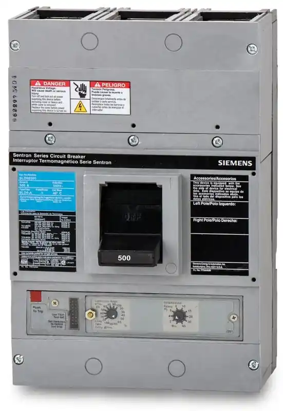 Crafted Siemens SLD69500 - 500A 3 Pole Molded Case Circuit Breaker