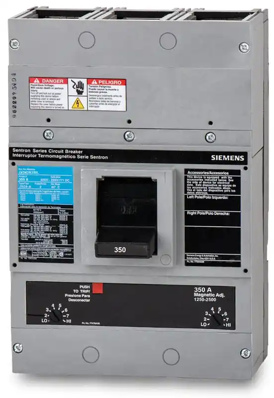 Final Sale Siemens JXD62B350L - 350A 2 Pole Molded Case Circuit Breaker