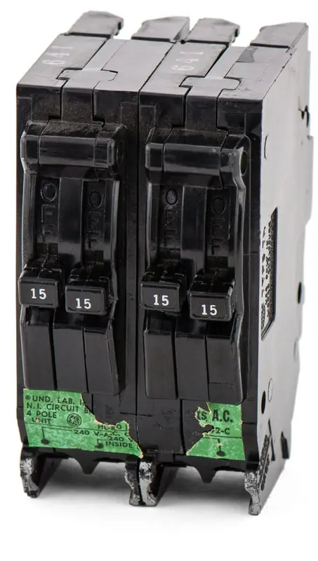 ABB / General Electric TR21515 - 15/15/15/15A Quadplex Molded Case Circuit Breaker Best Seller