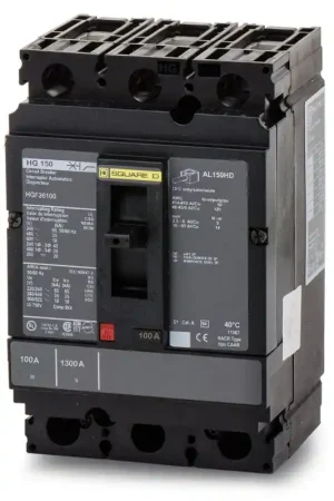 Authentic Square D HGF36100 - 100A 3 Pole Molded Case Circuit Breaker