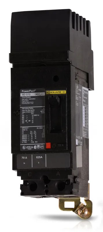 Next Day Delivery Square D HDA260702 - 70A 2 Pole Molded Case Circuit Breaker