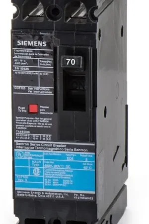 Don't Miss Out Siemens ED42B070L - 70A 2 Pole Molded Case Circuit Breaker