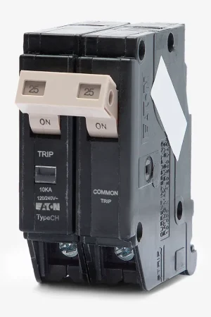 Authentic Eaton / Cutler-Hammer CHF225 - 25A 2 Pole Miniature Circuit Breaker