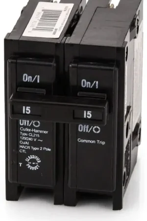 Bargain Eaton / Cutler-Hammer CL215 - 15A 2 Pole Miniature Circuit Breaker