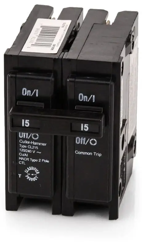 Bargain Eaton / Cutler-Hammer CL215 - 15A 2 Pole Miniature Circuit Breaker