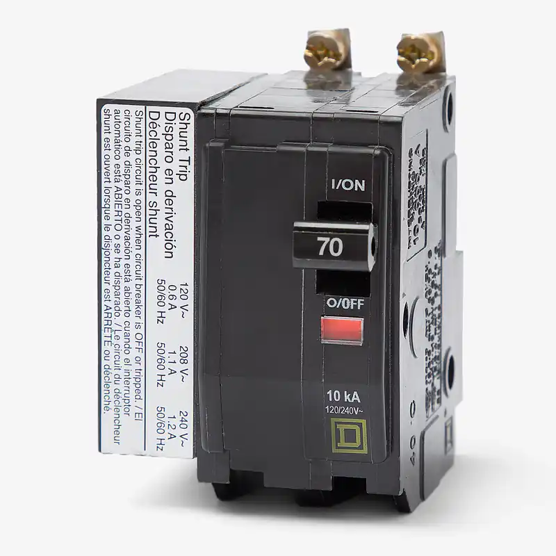 Free Returns Square D QOB2701021 - 70A 2 Pole Miniature Circuit Breaker