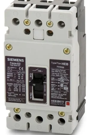 Siemens / ITE HEB3B070B - 70A 3 Pole Molded Case Circuit Breaker Price Drop